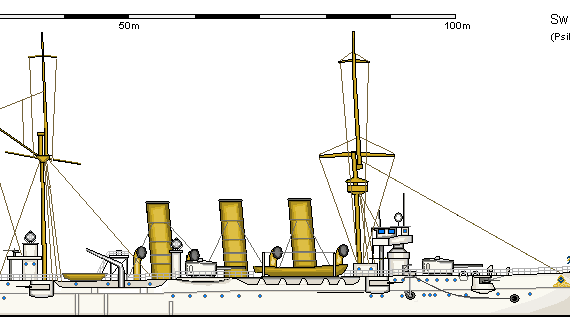 Ship Sw AC Fylgia - drawings, dimensions, figures