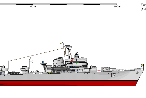 Ship Sw DD Upland - drawings, dimensions, figures