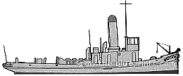 Tug Boat 100 ton warship - drawings, dimensions, pictures