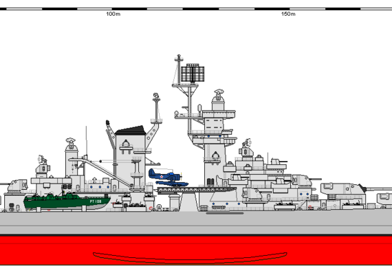 Корабль USA CB-1 Alaska Samoa AU - чертежи, габариты, рисунки