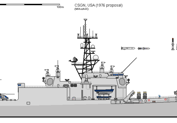 Корабль USA CSGN (1976) - чертежи, габариты, рисунки