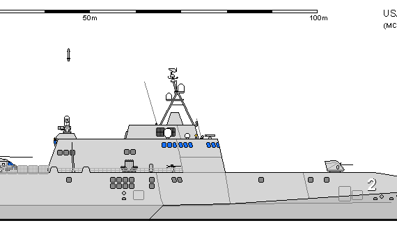 Корабль USA FS LCS-2 INDEPENDENCE - чертежи, габариты, рисунки