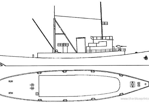 Корабль USCGC Tamaroa - чертежи, габариты, рисунки