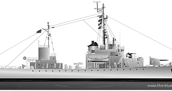 Корабль USCGC WPG-65 Winona - чертежи, габариты, рисунки