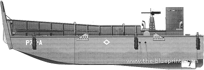 USN LCM Landing Craft - drawings, dimensions, pictures