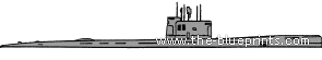 Боевой корабль СССР 641B (Tango class SS) - чертежи, габариты, рисунки
