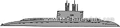 Боевой корабль СССР 877 (Kilo class SS) - чертежи, габариты, рисунки