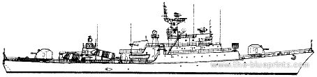 Корабль СССР Beograd (Frigate) - чертежи, габариты, рисунки