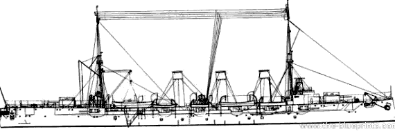 Крейсер СССР Bogatyr (1917) - чертежи, габариты, рисунки