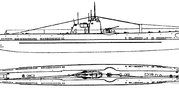 USSR warship D-2 Narodovolets (1931) - drawings, dimensions, pictures