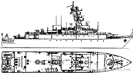 Корабль СССР Gumanenko (Mine Layer) - чертежи, габариты, рисунки