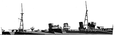 Эсминец СССР Karl Libnecht (Destroyer) (1939) - чертежи, габариты, рисунки