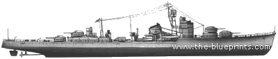 Эсминец СССР Kharatsyki (Destroyer) (1945) - чертежи, габариты, рисунки