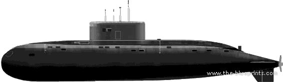 Боевой корабль СССР Kilo Class - чертежи, габариты, рисунки