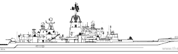 Крейсер СССР Kirov - чертежи, габариты, рисунки