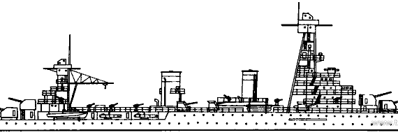 USSR cruiser Krasnyj Kavkaz (1940) - drawings, dimensions, pictures
