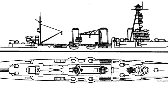 USSR cruiser Krasnyj Krym (1927) - drawings, dimensions, pictures