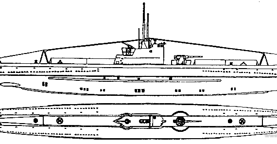 USSR combat ship L-2 (1933) - drawings, dimensions, pictures