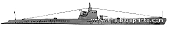 Подводная лодка СССР L16 Series XIII (1942) - чертежи, габариты, рисунки