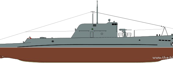 Подводная лодка СССР Malyutka class VI series Submarine - чертежи, габариты, рисунки