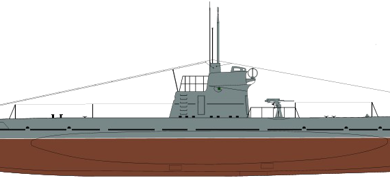 Подводная лодка СССР Malyutka class XV series Submarine - чертежи, габариты, рисунки