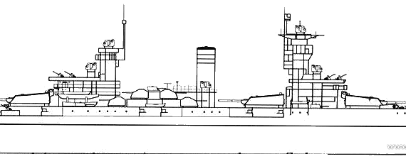 USSR Marat warship - drawings, dimensions, pictures
