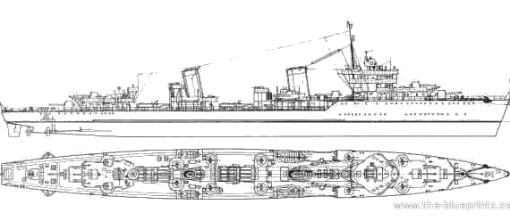 Крейсер СССР Minsk (1936) - чертежи, габариты, рисунки