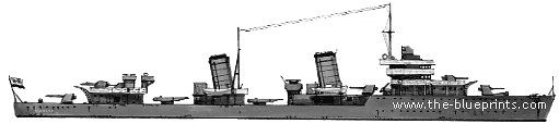 Эсминец СССР Minsk (Destroyer) (1939) - чертежи, габариты, рисунки