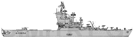 Корабль СССР Moskva (Helicopter Cruiser) (1962) - чертежи, габариты, рисунки
