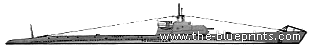 Подводная лодка СССР Nalim S1 Series IX (1943) - чертежи, габариты, рисунки