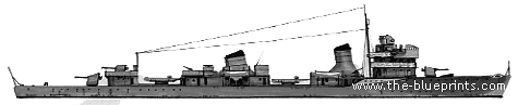Эсминец СССР Opytnyi (Destroyer) (1941) - чертежи, габариты, рисунки