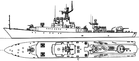 Корабль СССР Parchim (Corvette) - чертежи, габариты, рисунки