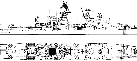 Крейсер СССР Petropavlovsk - чертежи, габариты, рисунки