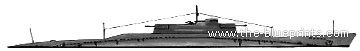 Подводная лодка СССР Pravda P1 Series IV (1941) - чертежи, габариты, рисунки
