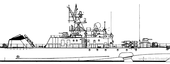 Подводная лодка СССР Project 1141 Sokol Babochka -class Small Anti-Submarine Ship - чертежи, габариты, рисунки