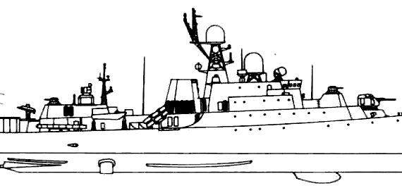 USSR submarine Project 1166.0 Gepard Class Small Anti-Submarine Ship - drawings, dimensions, pictures