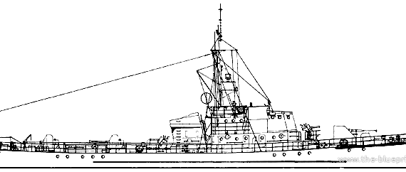 USSR submarine Project 122bis S1 Kronshtadt -class Submarine Chaser - drawings, dimensions, pictures