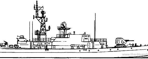 Подводная лодка СССР Project 1241.2 Molniya 2 Pauk-class MPK-60 Small Anti-Submarine Ship - чертежи, габариты, рисунки
