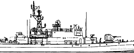 USSR submarine Project 1241.2 Molniya 2 Pauk-class Small Anti-Submarine Ship - drawings, dimensions, pictures
