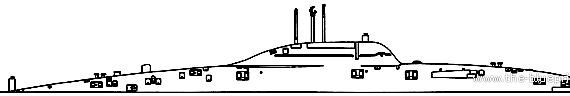 Подводная лодка СССР Project 1710 Beluga class Submarine - чертежи, габариты, рисунки