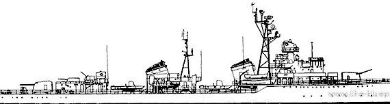 USSR destroyer Project 30bis Skoryy-class Destroyer - drawings, dimensions, pictures