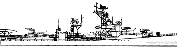 USSR destroyer Project 57A Gremjashny Kanin-class Destroyer - drawings, dimensions, pictures