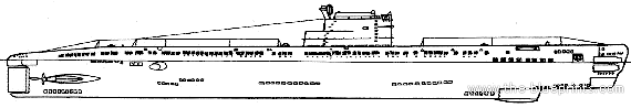 Подводная лодка СССР Project 613 Whiskey-class Submarine - чертежи, габариты, рисунки