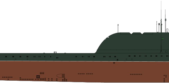 USSR submarine Project 658M Hotel II-class Submarine - drawings, dimensions, pictures