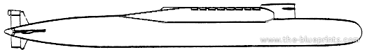 Корабль СССР Project 667 BDRM Delfin - Delta IV Class SSBN - чертежи, габариты, рисунки