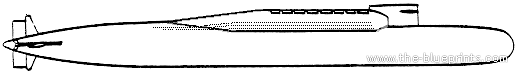 USSR ship Project 667 BDR Kalmar - Delta III Class SSBN - drawings, dimensions, pictures