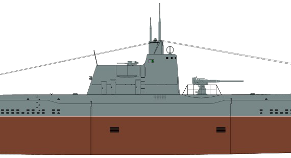 Подводная лодка СССР Project 6 Dekabrist-class Submarine - чертежи, габариты, рисунки