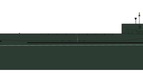 Подводная лодка СССР Project 935 Borei-class Submarine - чертежи, габариты, рисунки
