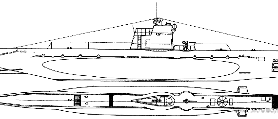 Подводная лодка СССР Project 96 M-class Submarine - чертежи, габариты, рисунки