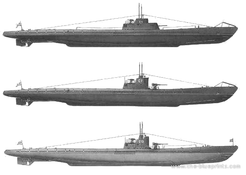 Submarine of the USSR S-Class Submarines - drawings, dimensions, pictures